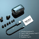 Fone de ouvido TWS F98 bluetooth. COM POWER BANK - bateria 1500mh - efeitos 9D Hi-fi com redução inteligente de ruído - À PROVA D´ÁGUA