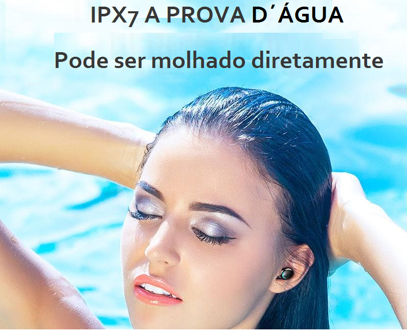 Fone de ouvido TWS F98 bluetooth. COM POWER BANK - bateria 1500mh - efeitos 9D Hi-fi com redução inteligente de ruído - À PROVA D´ÁGUA