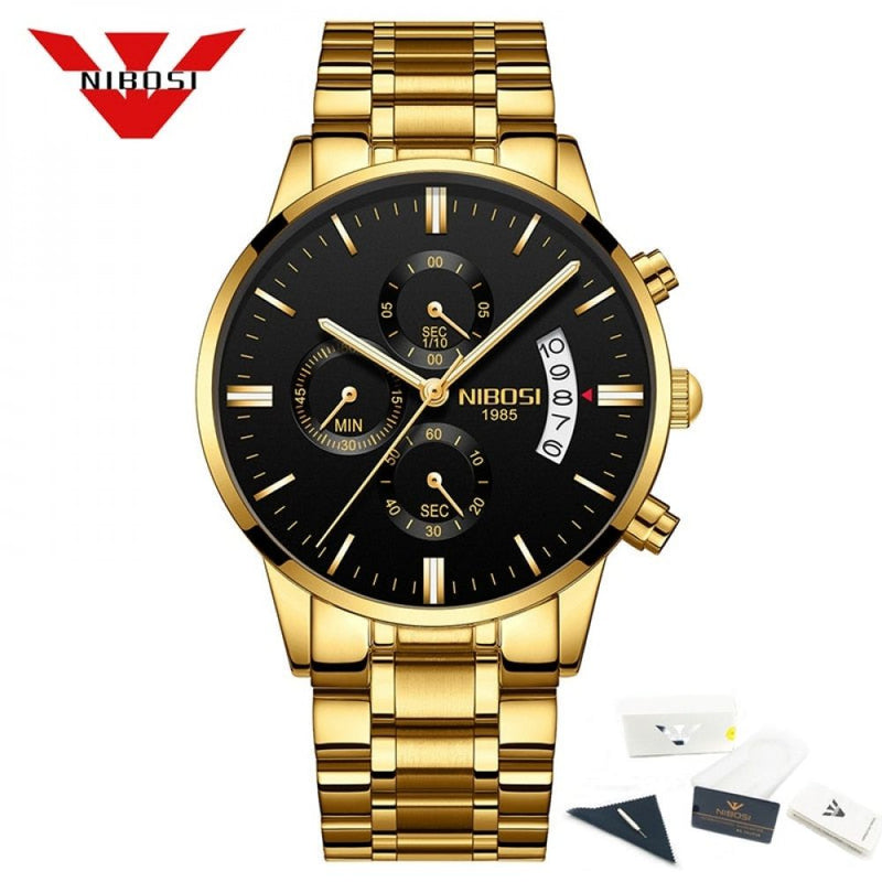 Relógio masculino Nibosi Luxury