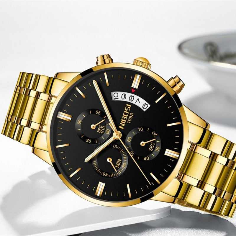 Relógio masculino Nibosi Luxury