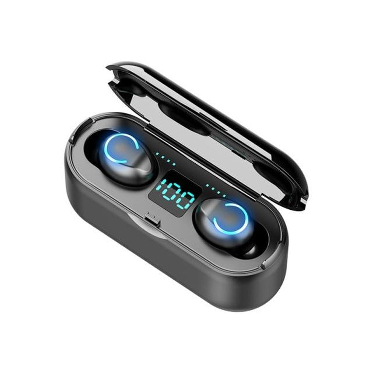 Fone de ouvido sem fio Bluetooth 5.0 TWS - Mini fone de ouvido estéreo com redução de ruído com case de carregamento de 2000mAh