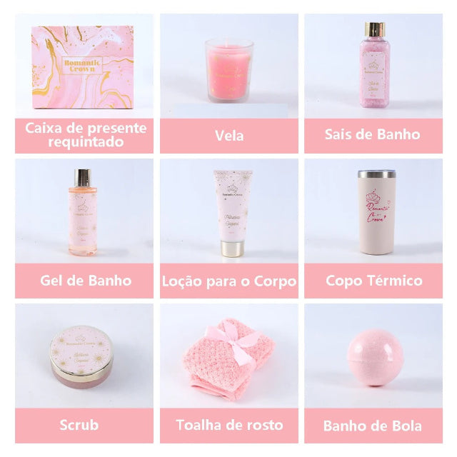 Kit Spa Romantic 9 Peças