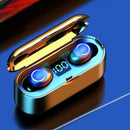 Fone de ouvido sem fio Bluetooth 5.0 TWS - Mini fone de ouvido estéreo com redução de ruído com case de carregamento de 2000mAh